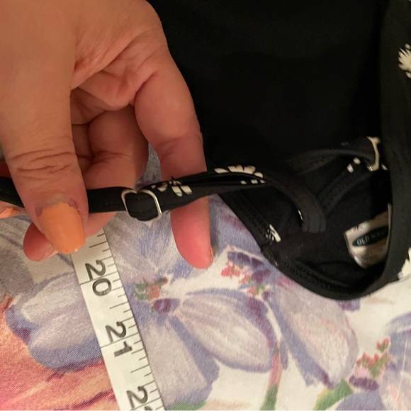 Black daisy swimsuit top m - Picture 5 of 5